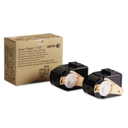 XEROX Phaser 7100 Toner Cian (Pack 2) , Xerox , XER106R02602 , 95205965292